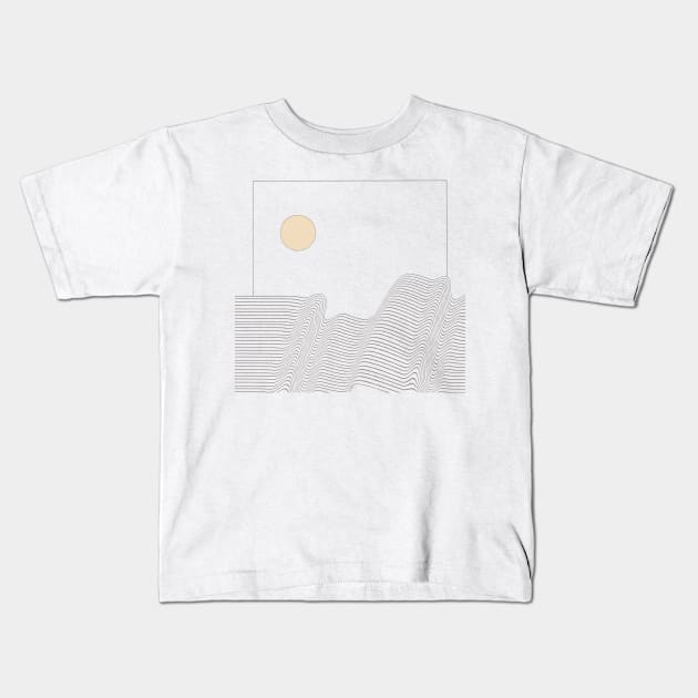 Ocean breeze Kids T-Shirt by woahthesun